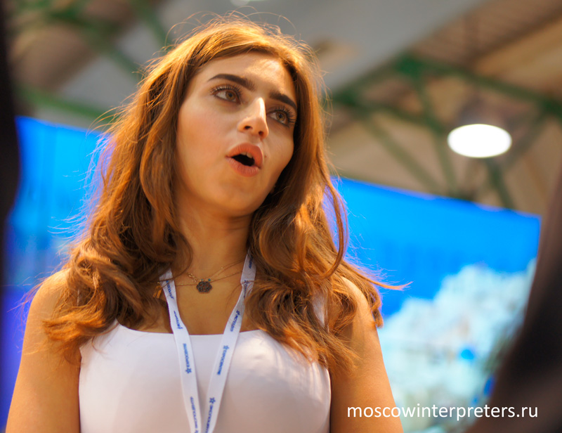 Russian Interpreter Hostess for Interlight Russia Moscow Exhibition