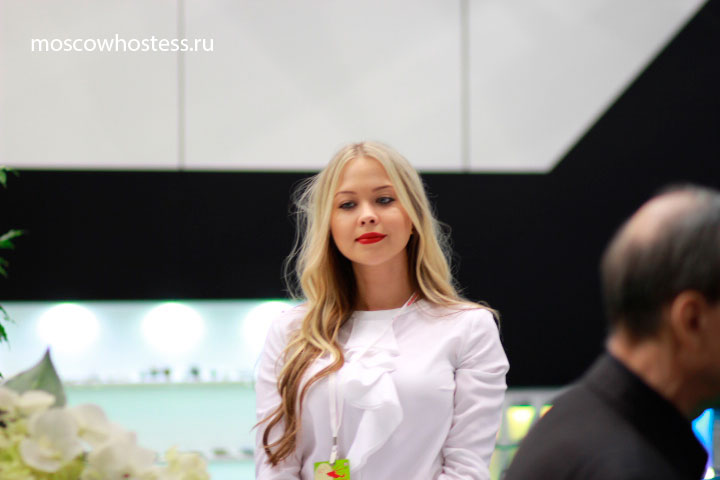 Russian Hostess Interpreter Hostess for Licensing World Russia Moscow Exhibition