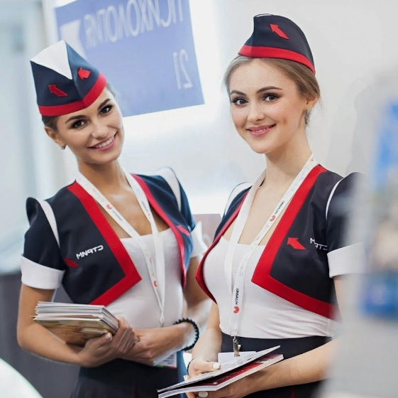 Russian Interpreter Hostess Translator for BIOT Moscow Exhibition in Crocus Expo