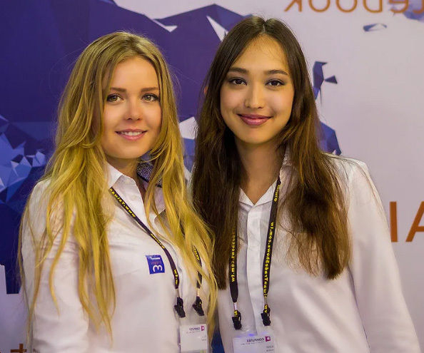 Russian Interpreter Hostess Translator for GLOBAL FRESH MARKET Moscow Exhibition in Gostiny Dvor