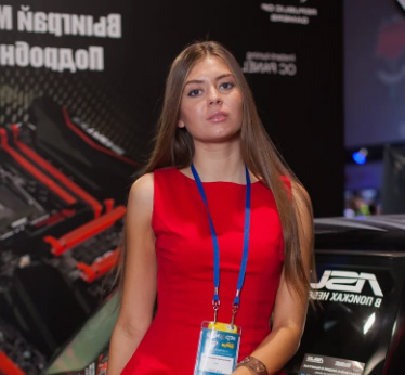 Russian Hostess Interpreter Exhibition Translator for Moscow International Education Show