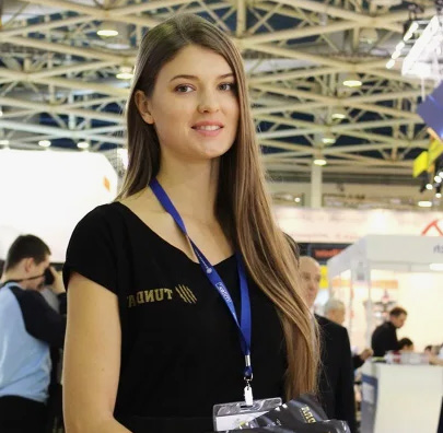 Russian Interpreter Hostess Translator for Reklama Moscow Exhibition in Expocentre