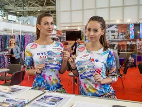 Russian Interpreter Booth Assistant Hostess for TEXTILLEGPROM Moscow Trade Fair in Crocus Expo