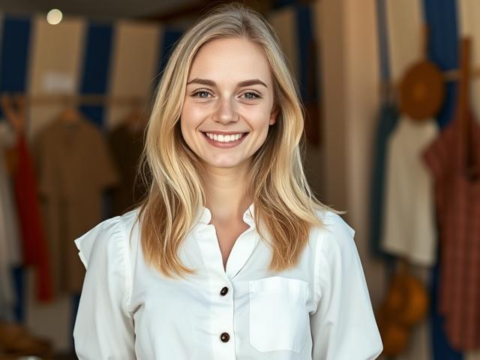 Russian Interpreter at the Dacha Outdoor Moscow Exhibition