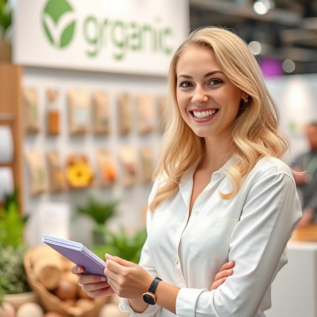 Interpreters at the EcoCityExpo Organic Products Exhibition in Moscow