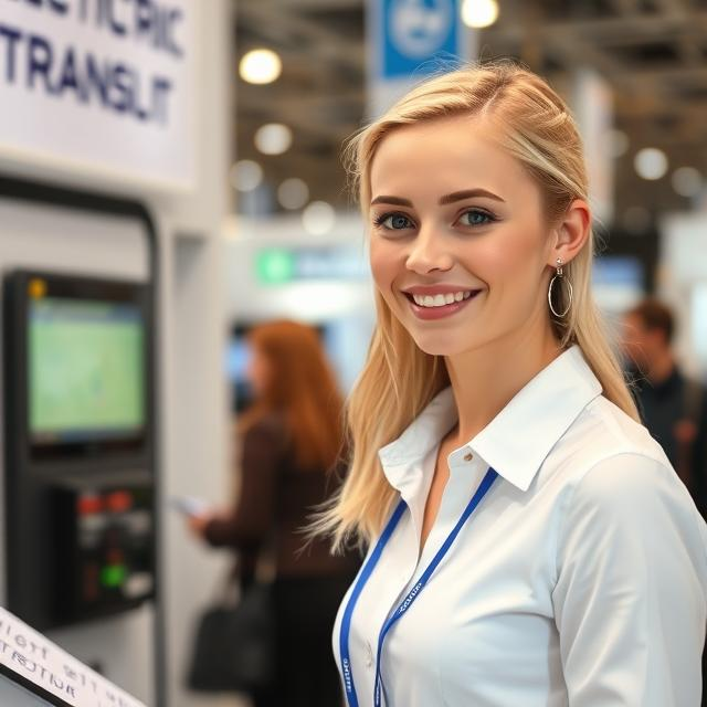 Russian Interpreter at the ElectroTrans Urban Electric Transport Exhibition in Moscow