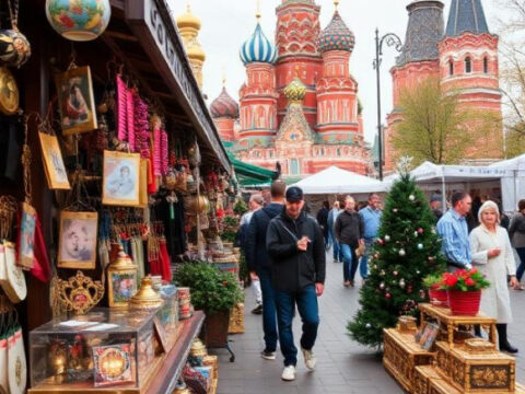 هدايا موسكو: رحلة بين روائع الحرف اليدوية والكنوز التذكارية
