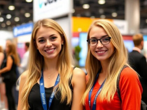 모스크바 박람회 부스 보조원