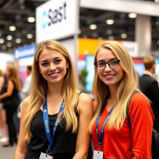 모스크바 박람회 부스 보조원