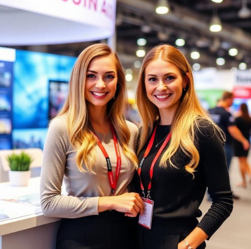 모스크바 전시 부스 통역사