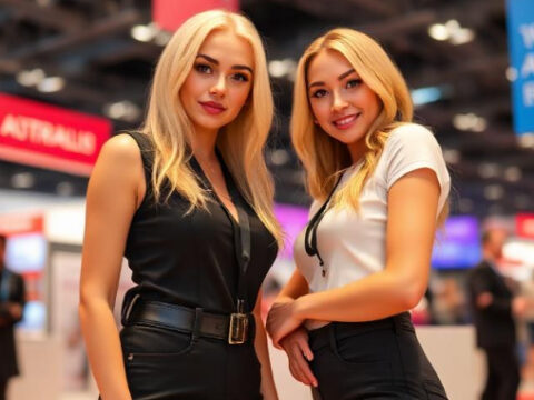 Russian Hostesses at Moscow’s Truck Shows